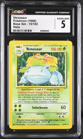 
              POKEMON TCG: BASE SET - VENUSAUR - 15/102 (HOLO) (ENGLISH) (GRADED / CGC 5) (📌 CONDITION 9.5)
            