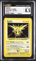 
              POKEMON TCG: BASE SET - ZAPDOS - 16/102 (HOLO) (ENGLISH) (GRADED / CGC 8.5) (📌 CONDITION 9.5)
            