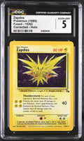 
              POKEMON TCG: FOSSIL - ZAPDOS - 15/62 (CORRECTED VARIANT - HOLO) (ENGLISH) (GRADED / CGC 5) (📌 CONDITION 9.5)
            