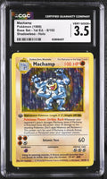 
              POKEMON TCG: BASE SET - MACHAMP - 8/102 (1ST EDITION / SHADOWLESS - HOLO) (ENGLISH) (GRADED / CGC 3.5) (📌 CONDITION 9.5)
            