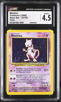 
              POKEMON TCG: BASE SET - MEWTWO - 10/102 (HOLO) (ENGLISH) (GRADED / CGC 4.5) (📌 CONDITION 9.5)
            