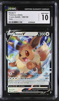 
              POKEMON TCG: CROWN ZENITH - EEVEE V - 108/159 (HOLO) (ENGLISH) (GRADED / CGC 10) (📌 CONDITION 9.5)
            