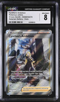 
              POKEMON TCG: CROWN ZENITH - CYNTHIA'S AMBITION - GG60/GG70 (GALARIAN GALLERY - HOLO) (ENGLISH) (GRADED / CGC 8) (📌 CONDITION 9.5)
            