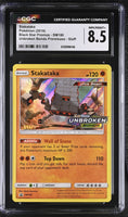 
              POKEMON TCG: BLACK STAR PROMOS - STAKATAKA - SM180 (UNBROKEN BONDS PRERELEASE / STAFF PROMO / SUN & MOON - HOLO) (ENGLISH) (GRADED / CGC 8.5) (📌 CONDITION 9.5)
            