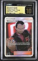 
              POKEMON TCG: HIDDEN FATES - GIOVANNI'S EXILE - 67/68 (ULTRA RARE - HOLO) (ENGLISH) (GRADED / CGC PRISTINE 10) (📌 CONDITION 9.5)
            