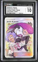 
              POKEMON TCG: HIDDEN FATES - JESSIE & JAMES - 68/68 (ULTRA RARE - HOLO) (ENGLISH) (GRADED / CGC 10) (📌 CONDITION 9.5)
            