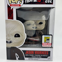 FUNKO POP! MOVIES FRIDAY THE 13TH: UNMASKED JASON VOORHEES #202 (LE 1,008) (2015 SDCC EXCLUSIVE STICKER) (📌CONDITION 9.5)