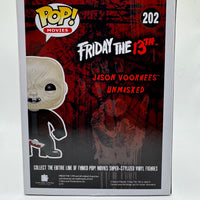 FUNKO POP! MOVIES FRIDAY THE 13TH: UNMASKED JASON VOORHEES #202 (LE 1,008) (2015 SDCC EXCLUSIVE STICKER) (📌CONDITION 6.5/7.0)