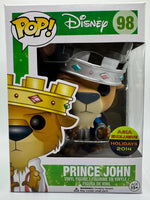 
              FUNKO POP! DISNEY ROBIN HOOD: PRINCE JOHN (BLUE METALLIC ROBE & PLATINUM CROWN) #98 (2014 ASIA EXCLUSIVE STICKER) (📌CONDITION 8.0)
            