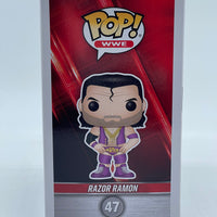 FUNKO POP! WWE RAZOR RAMON #47 (CHASE) (AUTOGRAPHED/SIGNED BY RAZOR RAMON) (JSA COA)