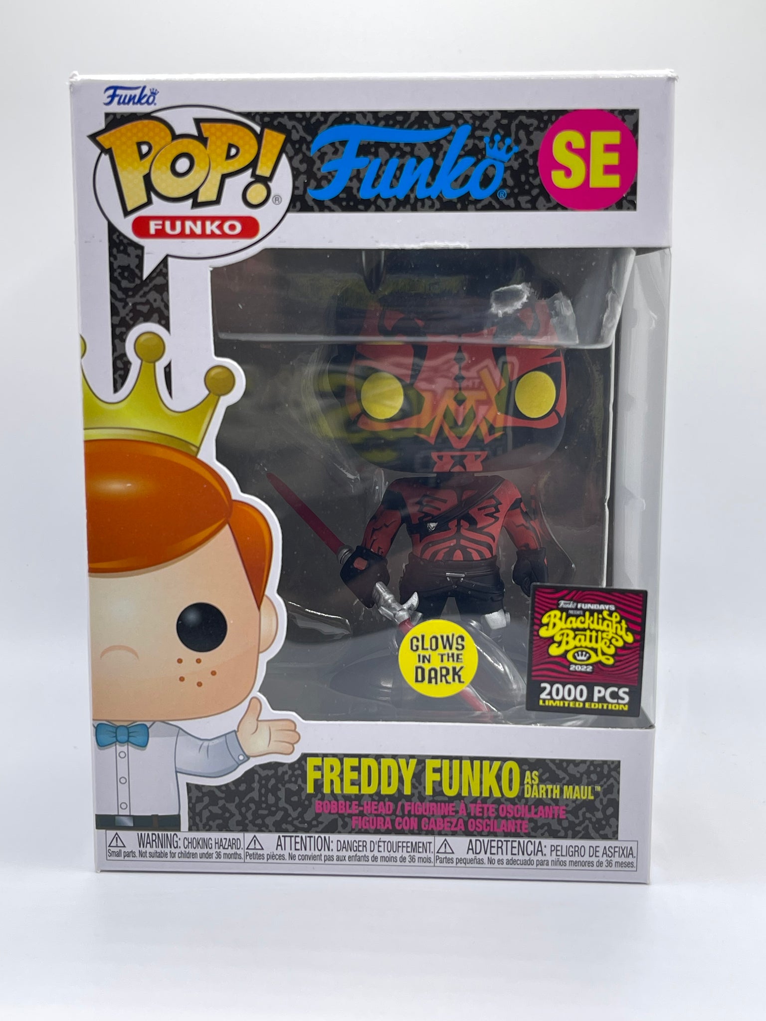 FUNKO POP! STAR WARS FREDDY FUNKO AS DARTH MAUL #SE (GLOW