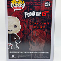 FUNKO POP! MOVIES FRIDAY THE 13TH: UNMASKED JASON VOORHEES #202 (LE 1,008) (2015 SDCC EXCLUSIVE STICKER) (📌CONDITION 8.0)