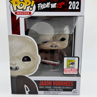 FUNKO POP! MOVIES FRIDAY THE 13TH: UNMASKED JASON VOORHEES #202 (LE 1,008) (2015 SDCC EXCLUSIVE STICKER) (📌CONDITION 9.5)