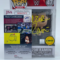 FUNKO POP! WWE RAZOR RAMON #47 (CHASE) (AUTOGRAPHED/SIGNED BY RAZOR RAMON) (JSA COA)