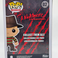 FUNKO POP! MOVIES A NIGHTMARE ON ELM STREET: GLOW FREDDY KRUEGER #02 (GLOW CHASE) (SIGNED / AUTOGRAPHED BY ROBERT ENGLUND) (BECKETT COA) (3 LANGUAGE RELEASE) (JJL 180404) (📌 CONDITION 8.0)