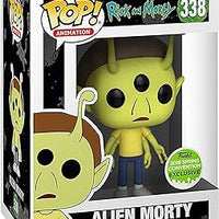 FUNKO POP! ANIMATION RICK AND MORTY: ALIEN MORTY #338 (2018 SPRING CONVENTION STICKER) (📌CONDITION 9.0/9.5)