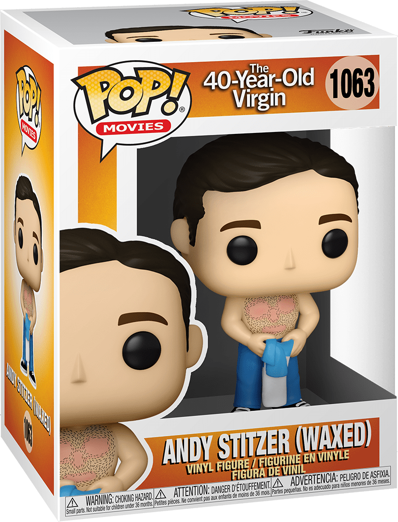 FUNKO POP! MOVIES THE 40-YEAR OLD VIRGIN: ANDY STITZER #1063 (WAXED)