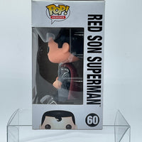 FUNKO POP! DC HEROES RED SON SUPERMAN #60 (MIDTOWN COMICS EXCLUSIVE STICKER)
