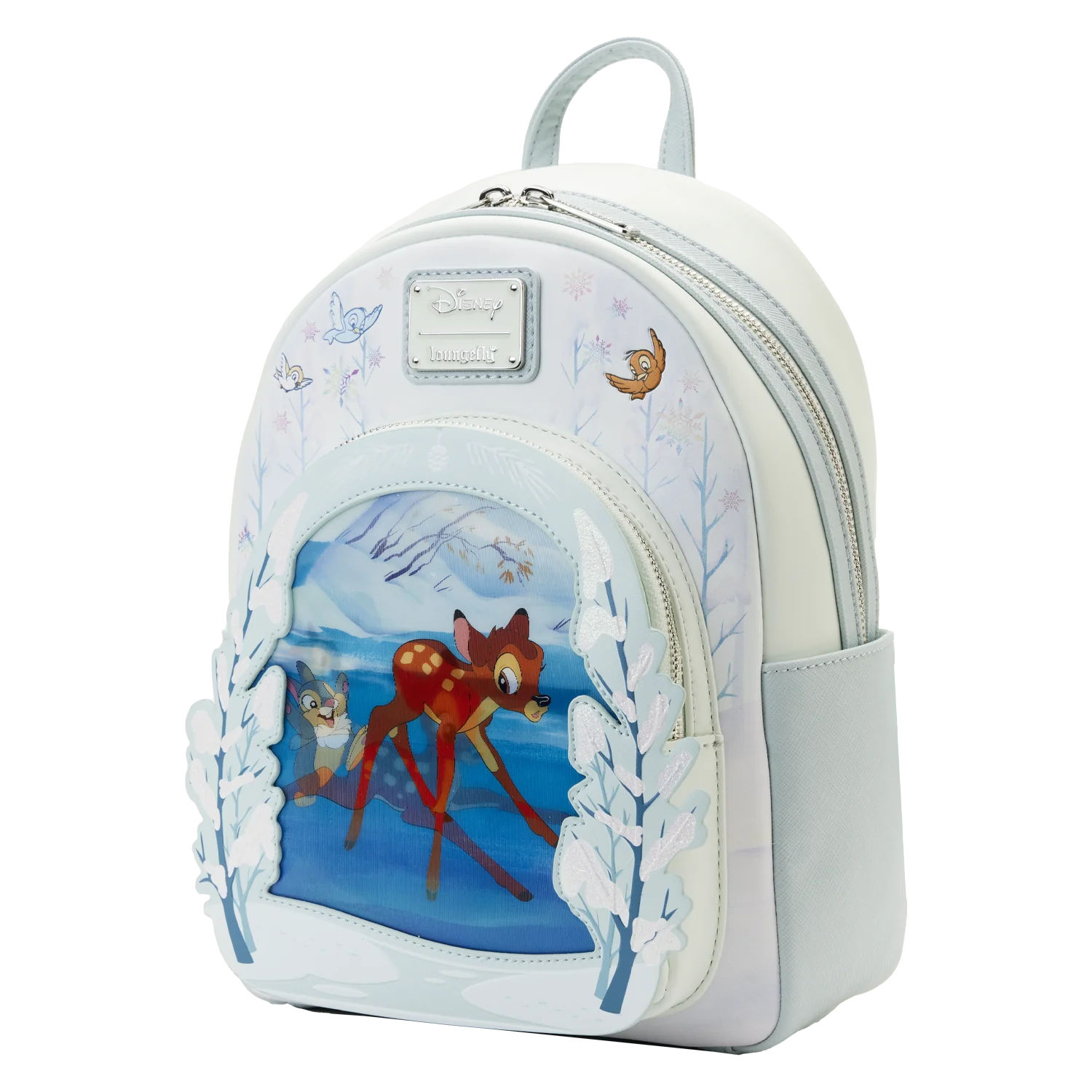 et mini backpack BAMBI ON ICE LENTICULAR #351 (FLOCKED) (LE 3,000) (LOUNGEFLY EXCLUSIVE| THE KING'S KEEP TOYS & COLLECTIBLES