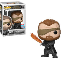 FUNKO POP! TELEVISION GAME OF THRONES: BERIC DONDARRION #65 (2018 FALL CONVENTION EXCLUSIVE STICKER) (📌 CONDITION 6.5)