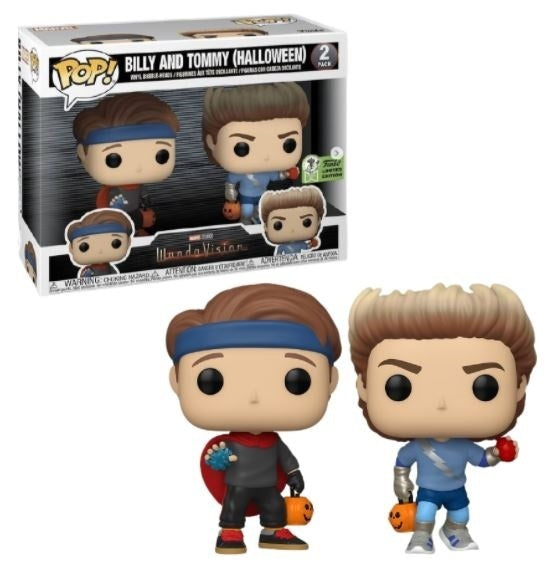 FUNKO POP! MARVEL WANDAVISION: BILLY AND TOMMY (2-PACK) (HALLOWEEN) (2021 ECCC STICKER)