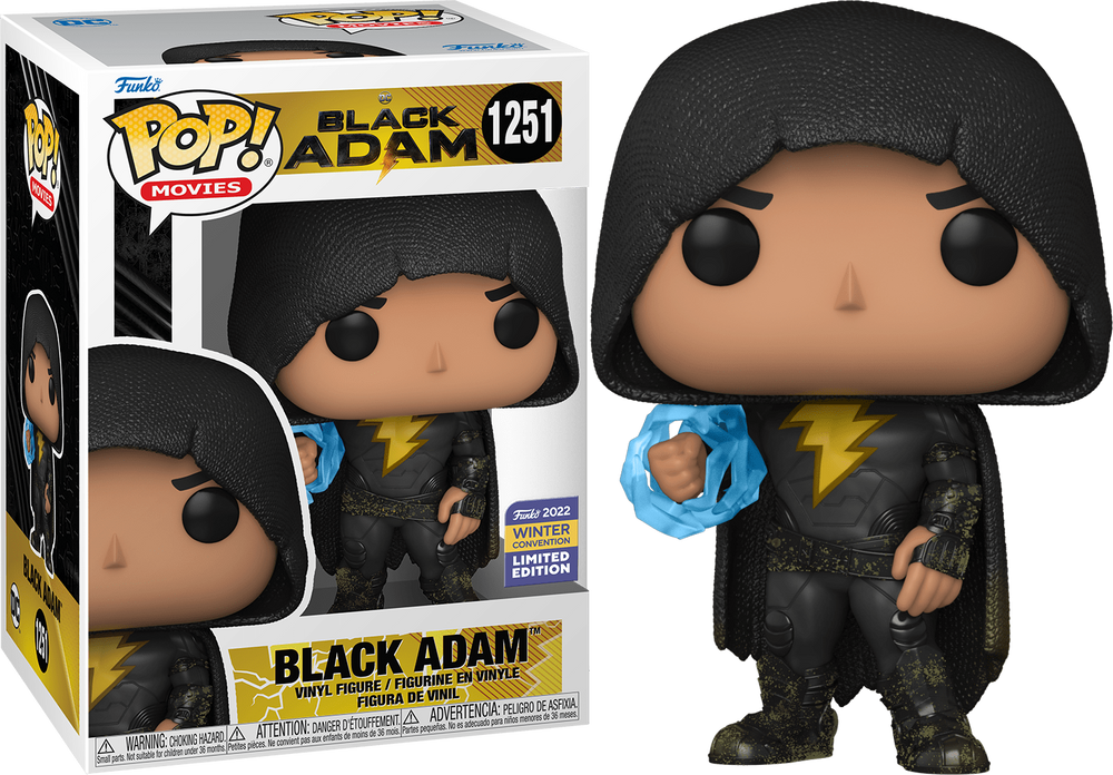 BLACK ADAM #1251 (2022 WINTER CONVENTION STICKER) (BLACK ADAM MOVIE) FUNKO POP