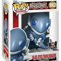 FUNKO POP! ANIMATION YU-GI-OH: BLUE-EYES TOON DRAGON #1062 (25TH ANNIVERSARY STICKER)