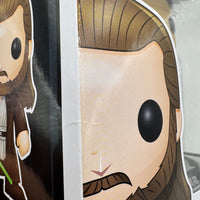 FUNKO POP! STAR WARS QUI GON JINN #128 (LE 2,000) (2016 NYCC EXCLUSIVE STICKER) (📌CONDITION 8.5/9.0)