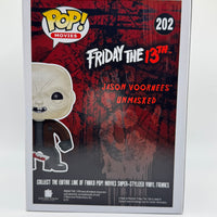 FUNKO POP! MOVIES FRIDAY THE 13TH: UNMASKED JASON VOORHEES #202 (LE 1,008) (2015 SHARED SUMMER CONVENTION STICKER) (📌CONDITION 9.5)