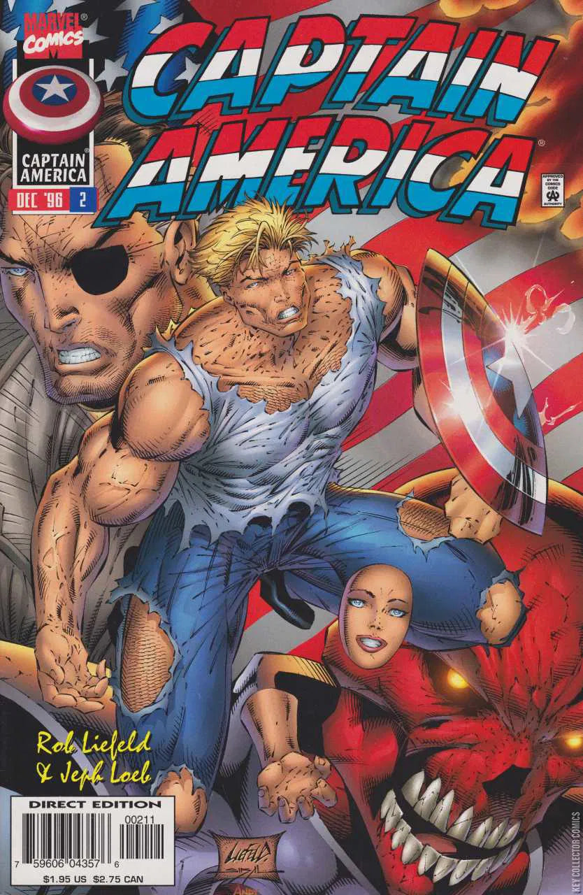 MARVEL COMICS CAPTAIN AMERICA VOL. 2 ISSUE #2 (DEC 1996) (📌 CONDITION 8.5/9.0)