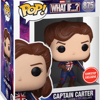 FUNKO POP! MARVEL WHAT IF...?: CAPTAIN CARTER #875 (GAMESTOP EXCLUSIVE STICKER) (📌CONDITION 9.0/9.5)