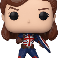 FUNKO POP! MARVEL WHAT IF...?: CAPTAIN CARTER #875 (GAMESTOP EXCLUSIVE STICKER) (📌CONDITION 9.0/9.5)