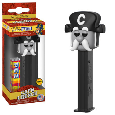 CAP'N CRUNCH (CHASE) (BLACK STEM) (BLACK AND WHITE) FUNKO POP PEZ DISPENSER