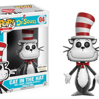 FUNKO POP! BOOKS DR. SEUSS: CAT IN THE HAT (FLOCKED) #04 (BARNES & NOBLE EXCLUSIVE STICKER) (📌CONDITION 8.5/9.0)