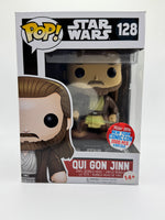 
              FUNKO POP! STAR WARS QUI GON JINN #128 (LE 2,000) (2016 NYCC EXCLUSIVE STICKER) (📌CONDITION 8.5/9.0)
            