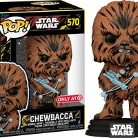 FUNKO POP! STAR WARS CHEWBACCA #570 (RETRO) (COMIC ADAPTATION) (TARGET EXCLUSIVE STICKER)