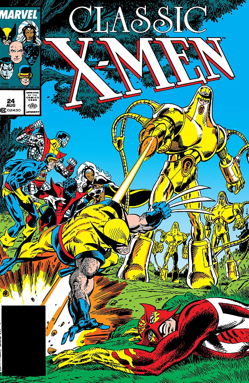 MARVEL COMICS CLASSIC X-MEN ISSUE #24 (REPRINT OF X-MEN #118) (DIRECT EDITION) (AUG 1988) (📌 CONDITION 8.5/9.0)