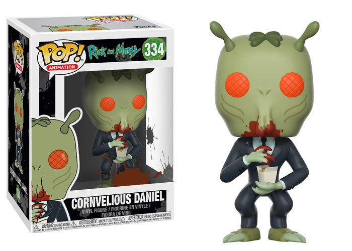 FUNKO POP! ANIMATION RICK AND MORTY: CORNVELIOUS DANIEL #334 (📌CONDITION 8.5/9.0)