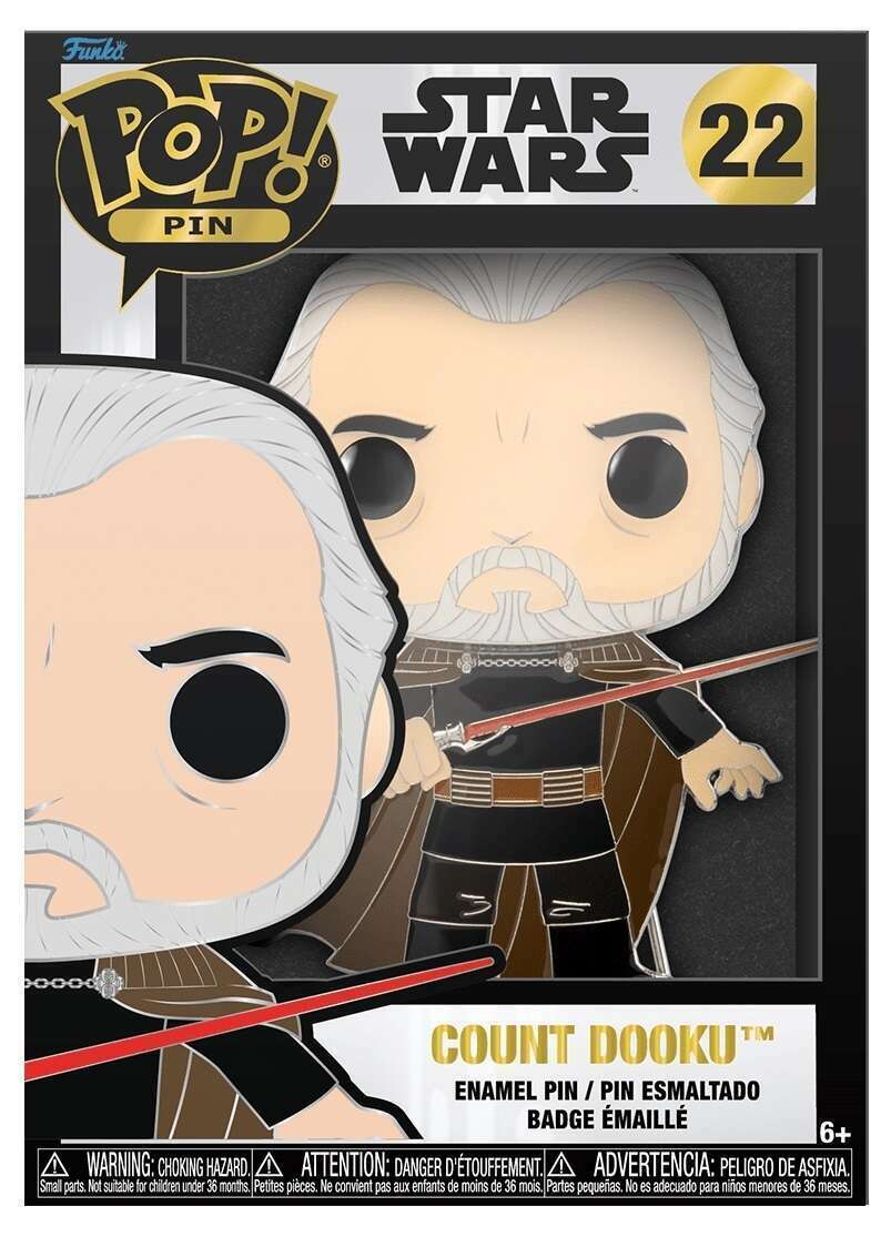 FUNKO POP ENAMEL PIN! STAR WARS: COUNT DOOKU #22