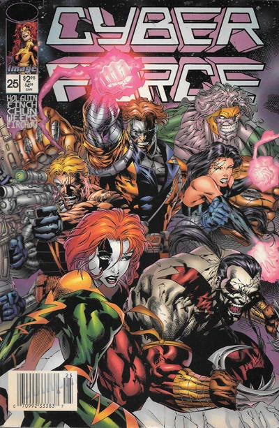 IMAGE COMICS CYBER FORCE VOL 2 ISSUE #25 (NON-FOIL) (NEWSSTAND EDITION) (AUG 1995) (📌 CONDITION 7.5/8.0)