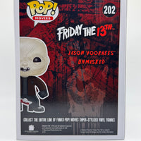 FUNKO POP! MOVIES FRIDAY THE 13TH: UNMASKED JASON VOORHEES #202 (LE 1,008) (2015 SDCC EXCLUSIVE STICKER) (📌CONDITION 8.5/9.0)