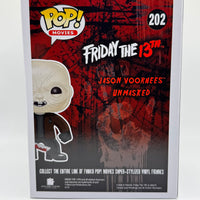 FUNKO POP! MOVIES FRIDAY THE 13TH: UNMASKED JASON VOORHEES #202 (LE 1,008) (2015 SDCC EXCLUSIVE STICKER) (📌CONDITION 9.5)