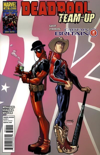 MARVEL COMICS DEADPOOL TEAM-UP ISSUE #893 (GUEST STARRING CAPTAIN BRITAIN) (JULY 2010)