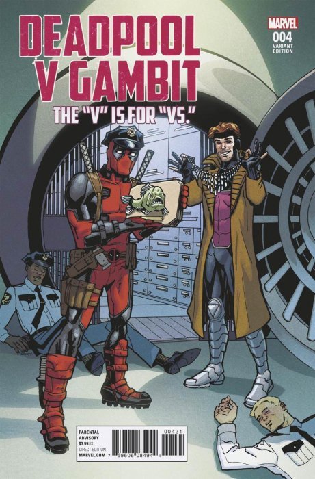 MARVEL COMICS DEADPOOL V GAMBIT ISSUE #4 (SANDY JARRELL VARIANT COVER ...