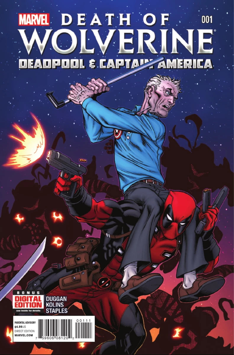 MARVEL COMICS DEATH OF WOLVERINE: DEADPOOL & CAPTAIN AMERICA ISSUE #1 (ONE-SHOT) (DEC 2014) (📌 CONDITION 8.0)