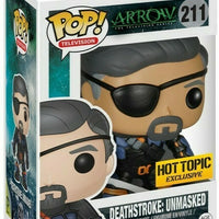 FUNKO POP! TELEVISION ARROW: UNMASKED DEATHSTROKE #211 (HOT TOPIC EXCLUSIVE STICKER) (📌CONDITION 4.5)