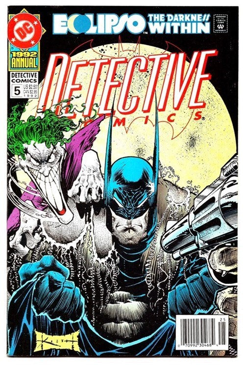 DC COMICS DETECTIVE COMICS VOL. 1 ISSUE #5 (ANNUAL) (NEWSSTAND EDITION) (JULY 1992) (📌CONDITION 7.5/8.0)