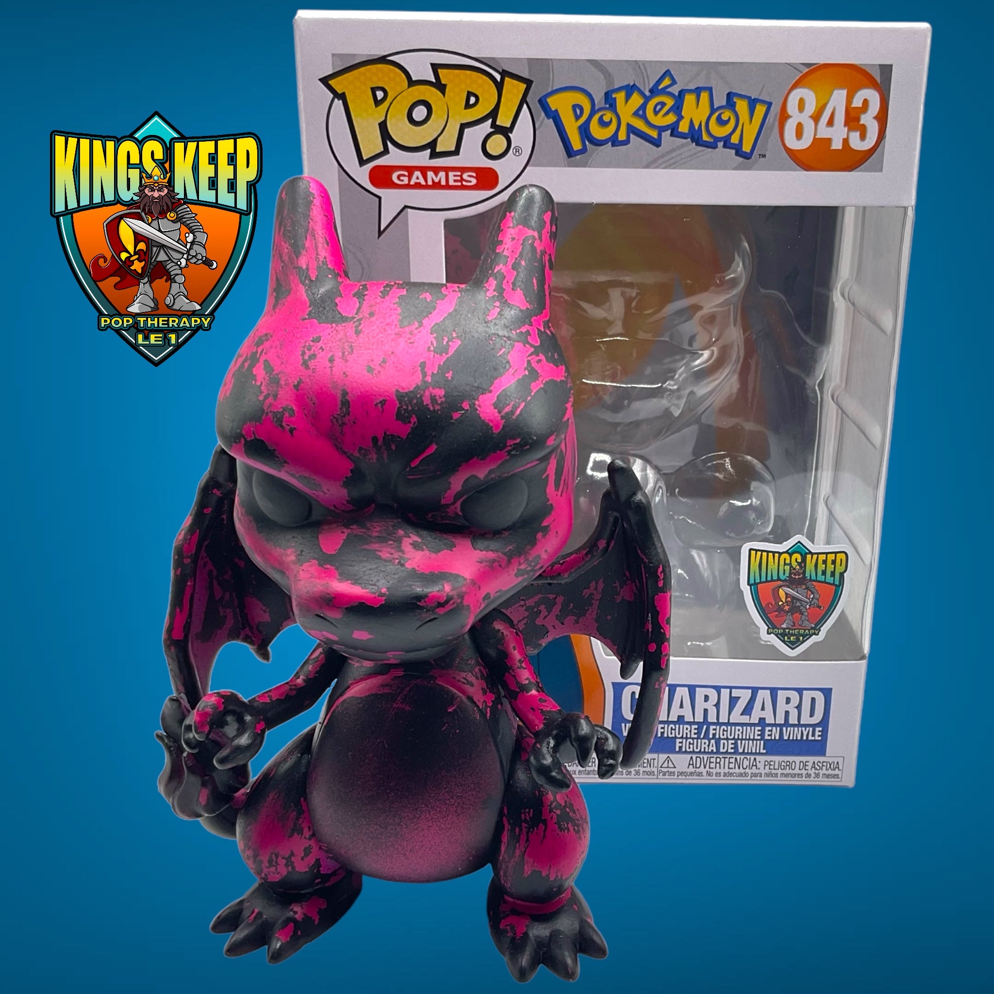 Funko Pop Custom Pokemon Charizard Funko Pop CUSTOM GLITTER