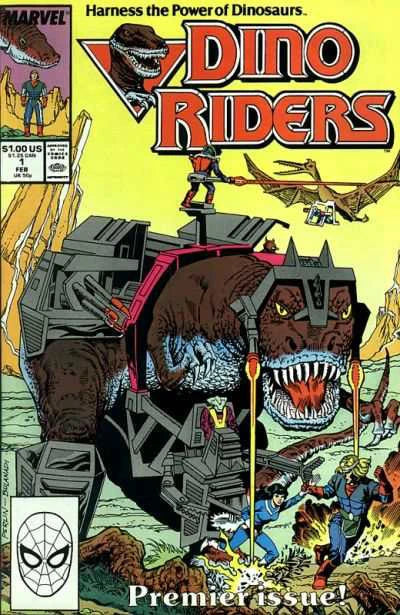 MARVEL COMICS DINO RIDERS ISSUE #1 (MINI SERIES) (FEB 1989) (📌 CONDITION 7.5)
