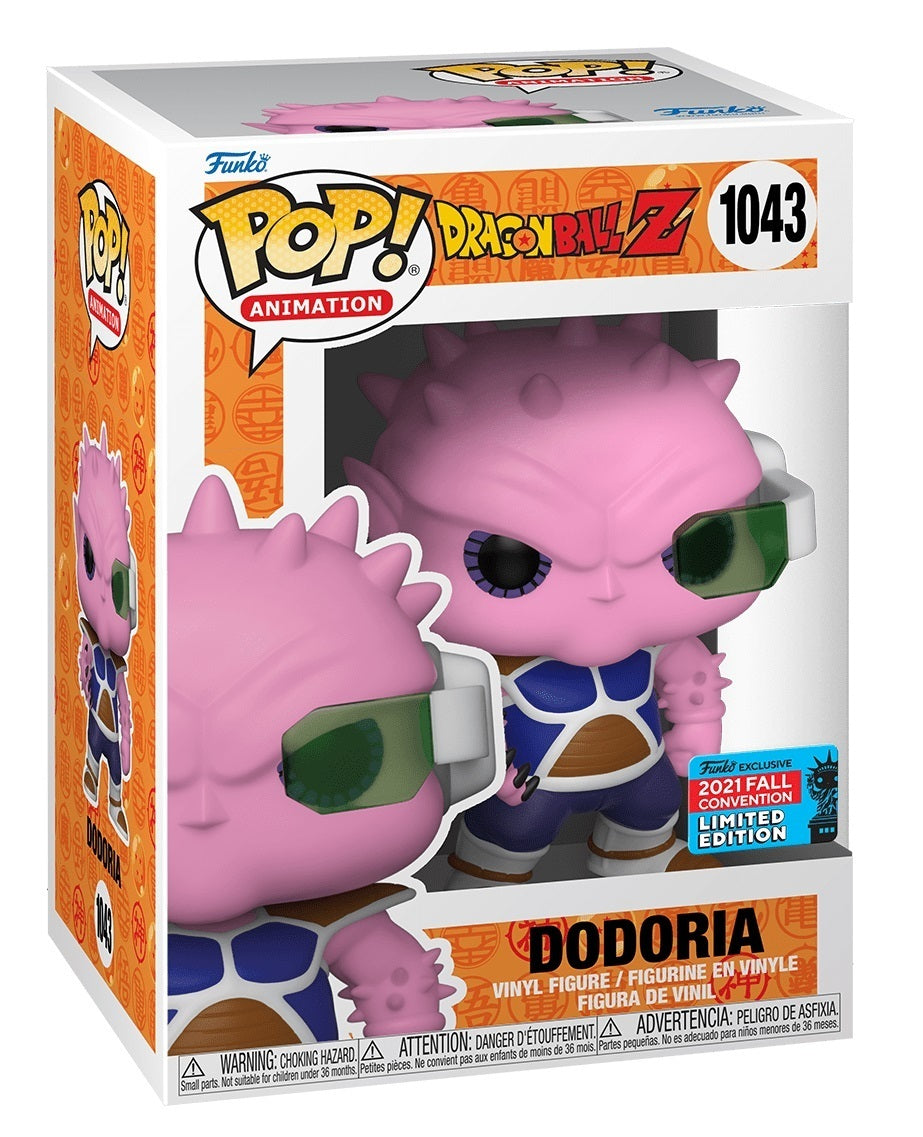 FUNKO POP! ANIMATION DRAGON BALL Z: DODORIA #1043 (2021 FALL CONVENTION STICKER) (📌CONDITION 9.0/9.5)